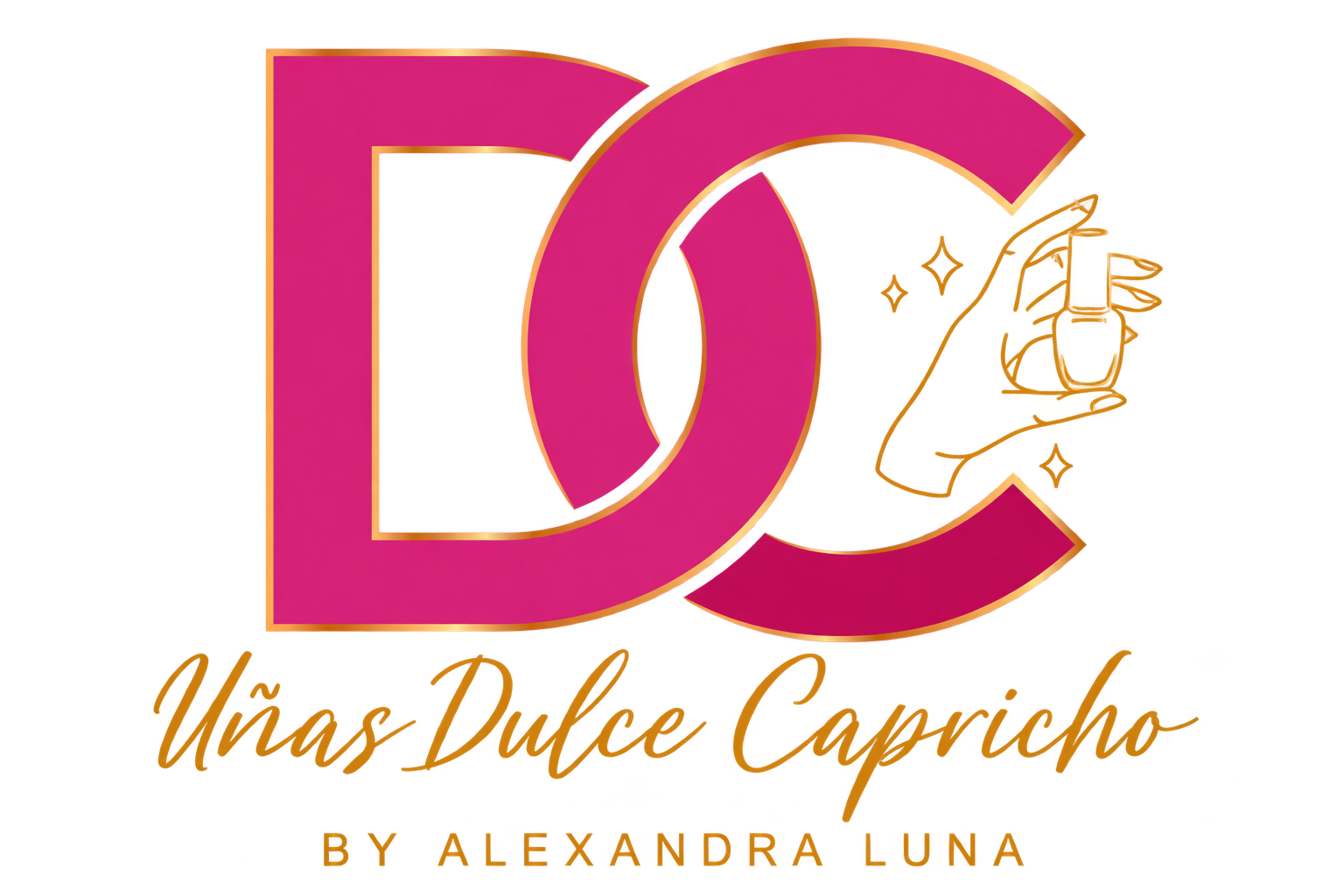 Logo oficial Uñas Dulce Capricho by Alexandra Luna